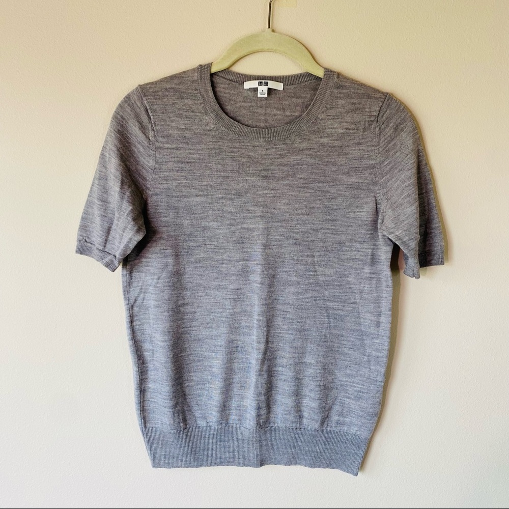 Uniqlo Wool short-sleeves sweater